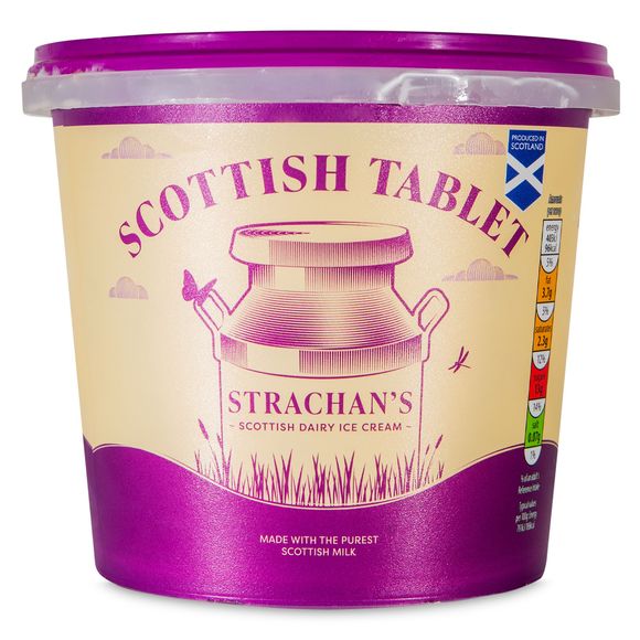 Strachan's Scottish Dairy Scottish Tablet Ice Cream 1l